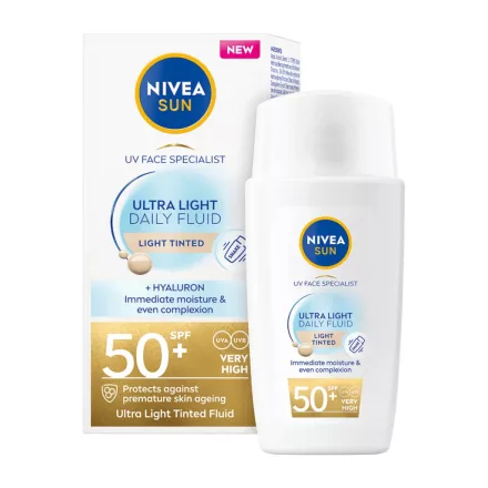 NIVEA Invisible Daily színezett fényvédő fluid SPF50