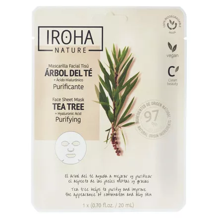 Iroha Nature Purifying Face Sheet Mask - Tea Tree