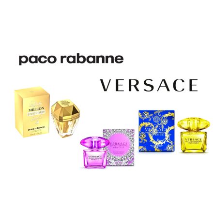 Női parfümök - Paco Rabanne / Versace