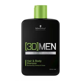 Schwarzkopf Professional [3D]MEN Hair&Body Férfi Sampon hajra és testre