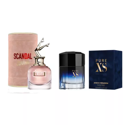 Jean Paul Gaultier SCANDAL női parfüm / Paco Rabanne PURE XS férfi parfüm