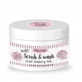 Nacomi Fluffy Scrub & Wash – Áfonyás Bőrradírozó Fürdőkrém