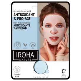   Iroha Nature Tissue Face Mask - Q10 + HA öregedésgátló fátyolmaszk